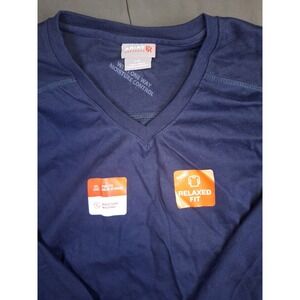 Ariat FR Work V-Neck Long Sleeve T-Shirt Mens Blue Flame Resistant CAT 2 NWT
